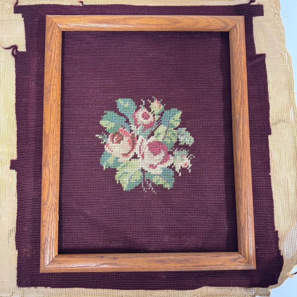 Vintage needlepoint tapestry-